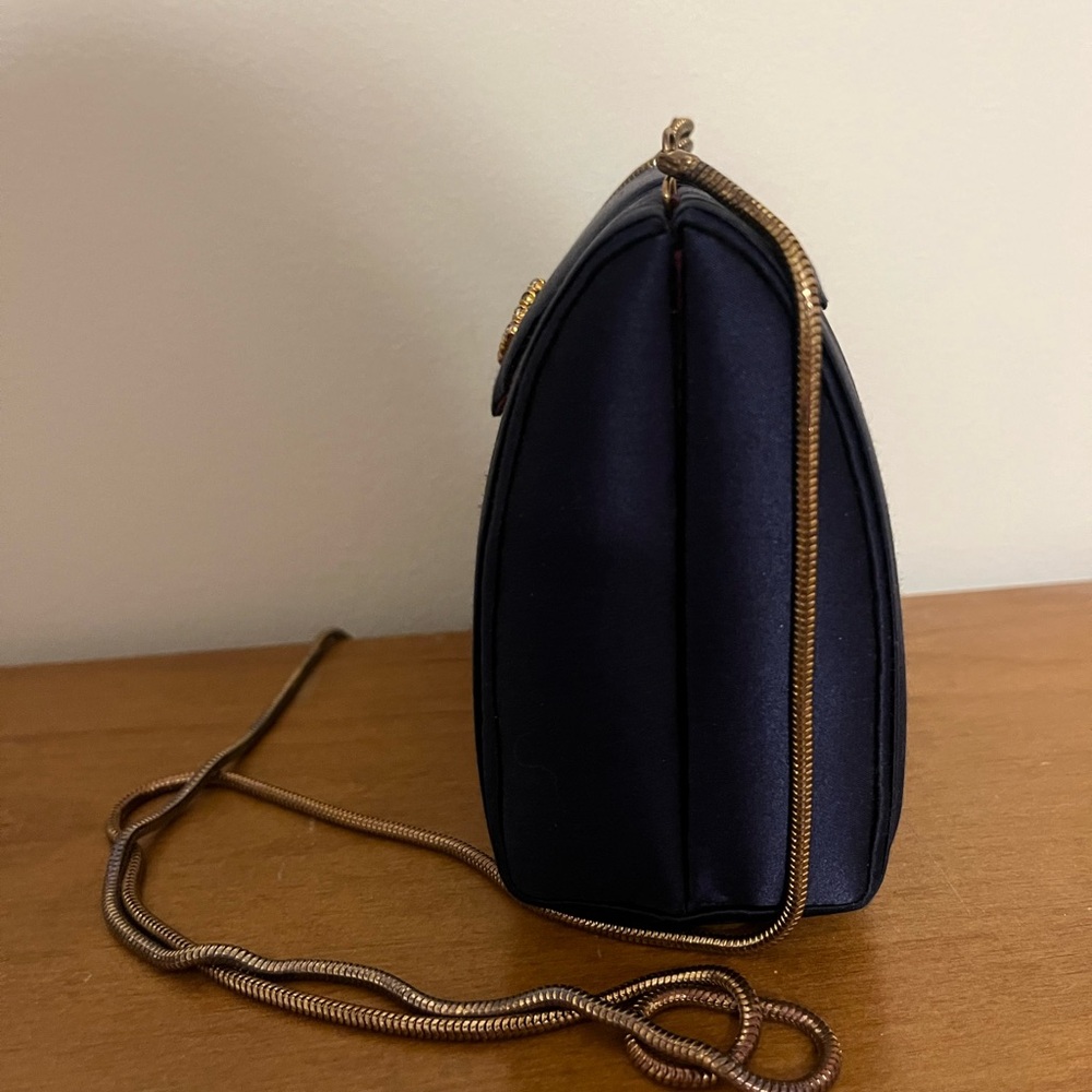 Vintage Lord & Taylor Royal Blue Crossbody Bag - Picture 4 of 7